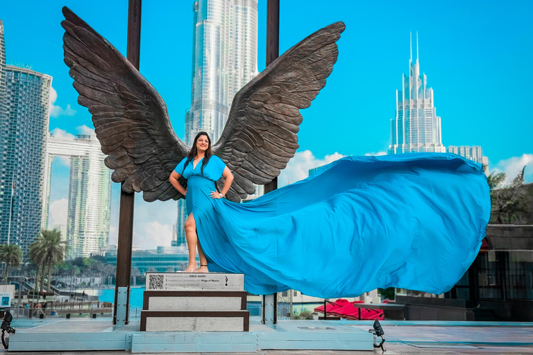 Dubai: Burj Khalifa Flying Dress Videography Shoot