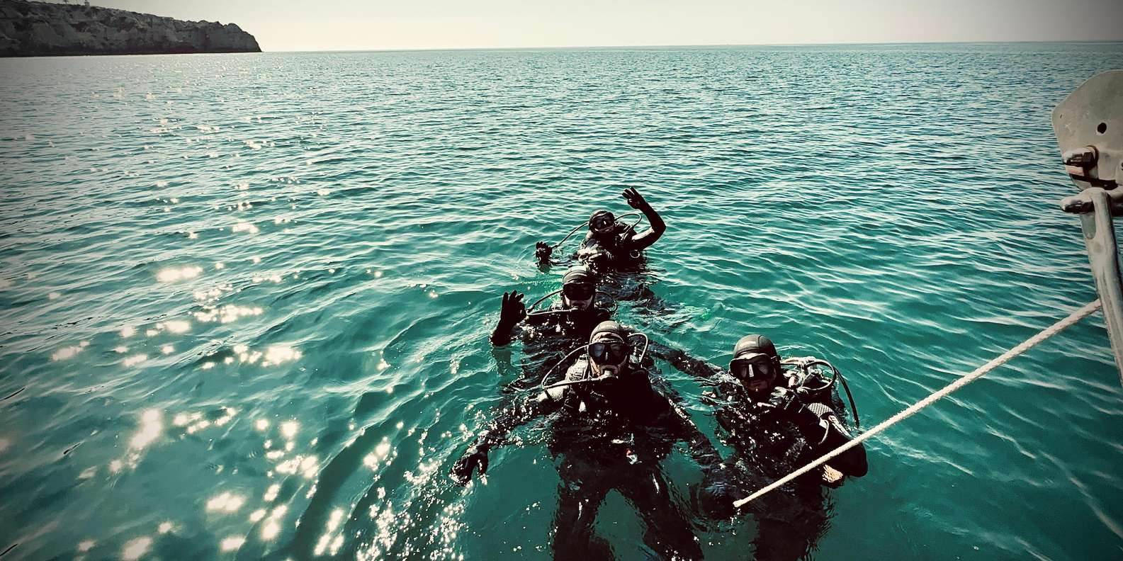 Lagos: Algarve Coast Diving Charter with Lunch & Drinks