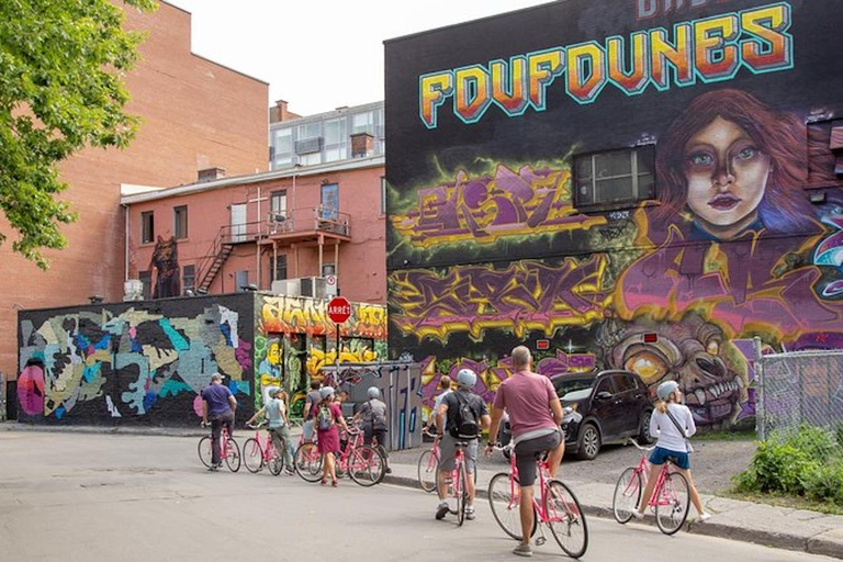 Tour in bicicletta rosa non turistico di MontrealOltre le piste ciclabili