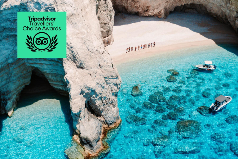 Prywatna łódź na Zakintos: jaskinie Keri, Mizithres, Agalas (maks. 5 osób)