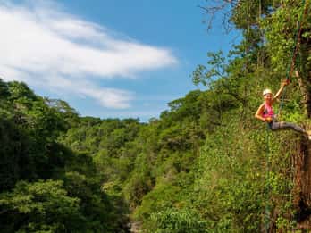 Tyrolienne et balade en mule + pont suspendu -Puerto Vallarta