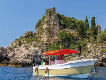 Naxos: Isola Bella, Blaue Grotte, & Mazzarò Bay Bootstour