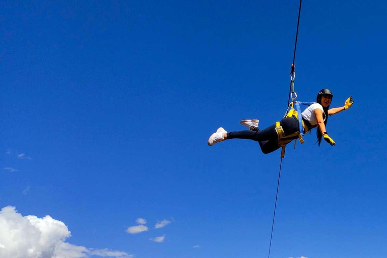 Cusco: Rafting i Cusipata Rafting i Cusipata + Zipline över South Valley