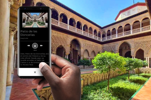 Sevilla: Audioguide Real Alcázar in 9 Sprachen
