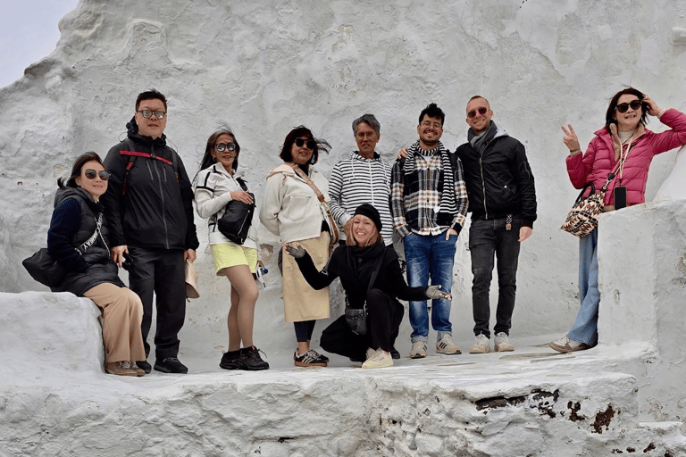 Upptäck Mykonos till fots med matupplevelseUpptäck Mykonos mat till fots