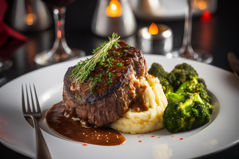 Colombo: Luxuriöses Steak-Dinner + Wein oder Cocktail und DessertColombo: Luxuriöses Steakessen + Wein oder Cocktail und Dessert