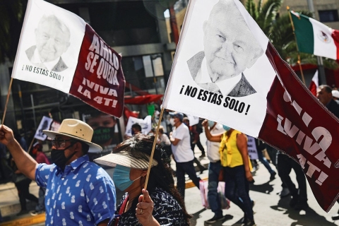 Marche sociale et politique au Mexique