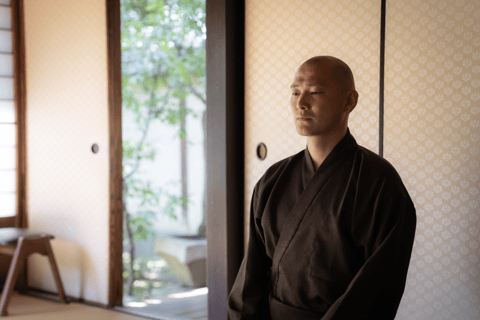 Kyoto: Zen-Meditation in einem privaten Tempel mit einem Mönch