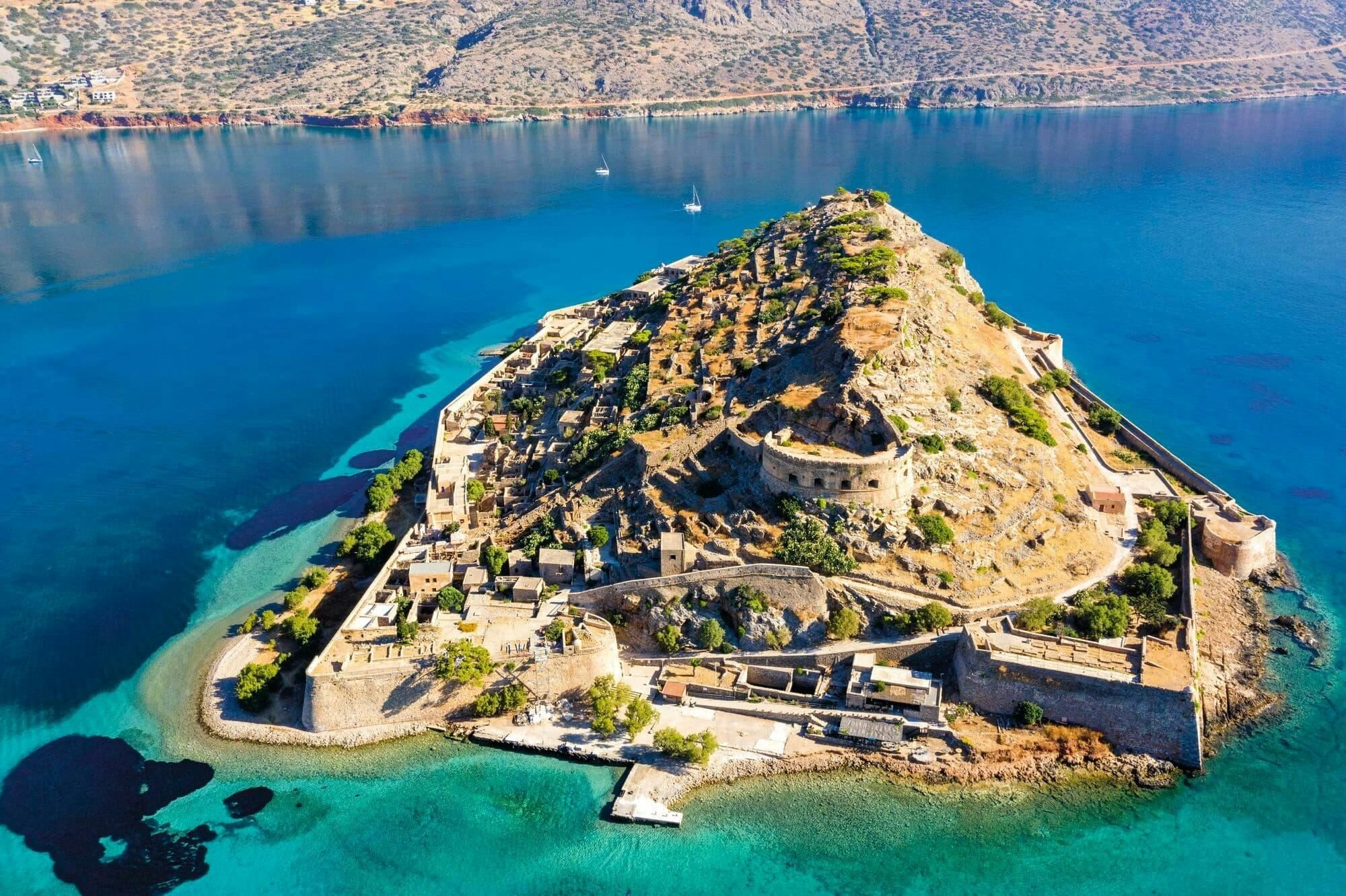 Kreta: Bootsfahrt von Elounda zur Insel Spinalonga mit Barbecue