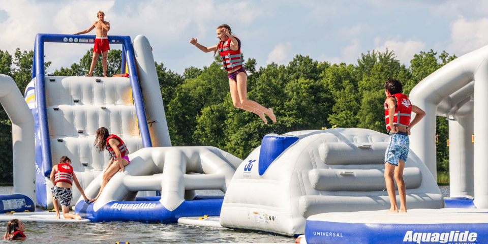 Obstacle Course Large Lake Inflatables Lake Inflatable Water Games