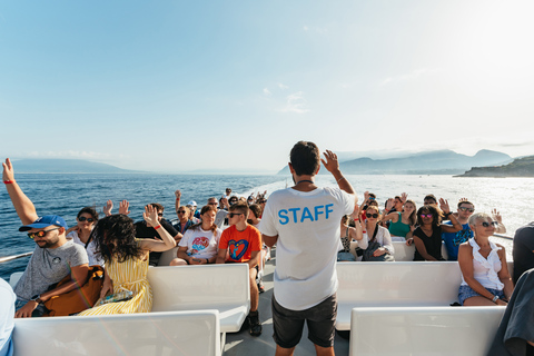 Desde Sorrento: crucero de 1 día por la costa y CapriTour con punto de encuentro en el puerto