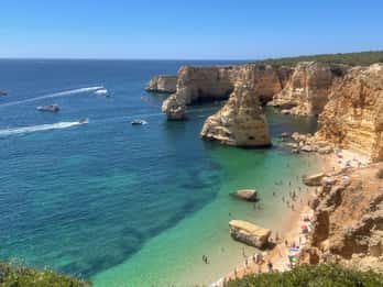 Depuis Faro : Benagil, Algar Seco, et Marinha Adventure Tour