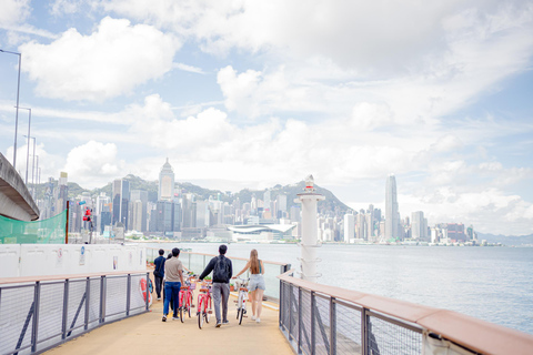 Victoria Harbour Shoreline Bike + Street Food Half-day Tour