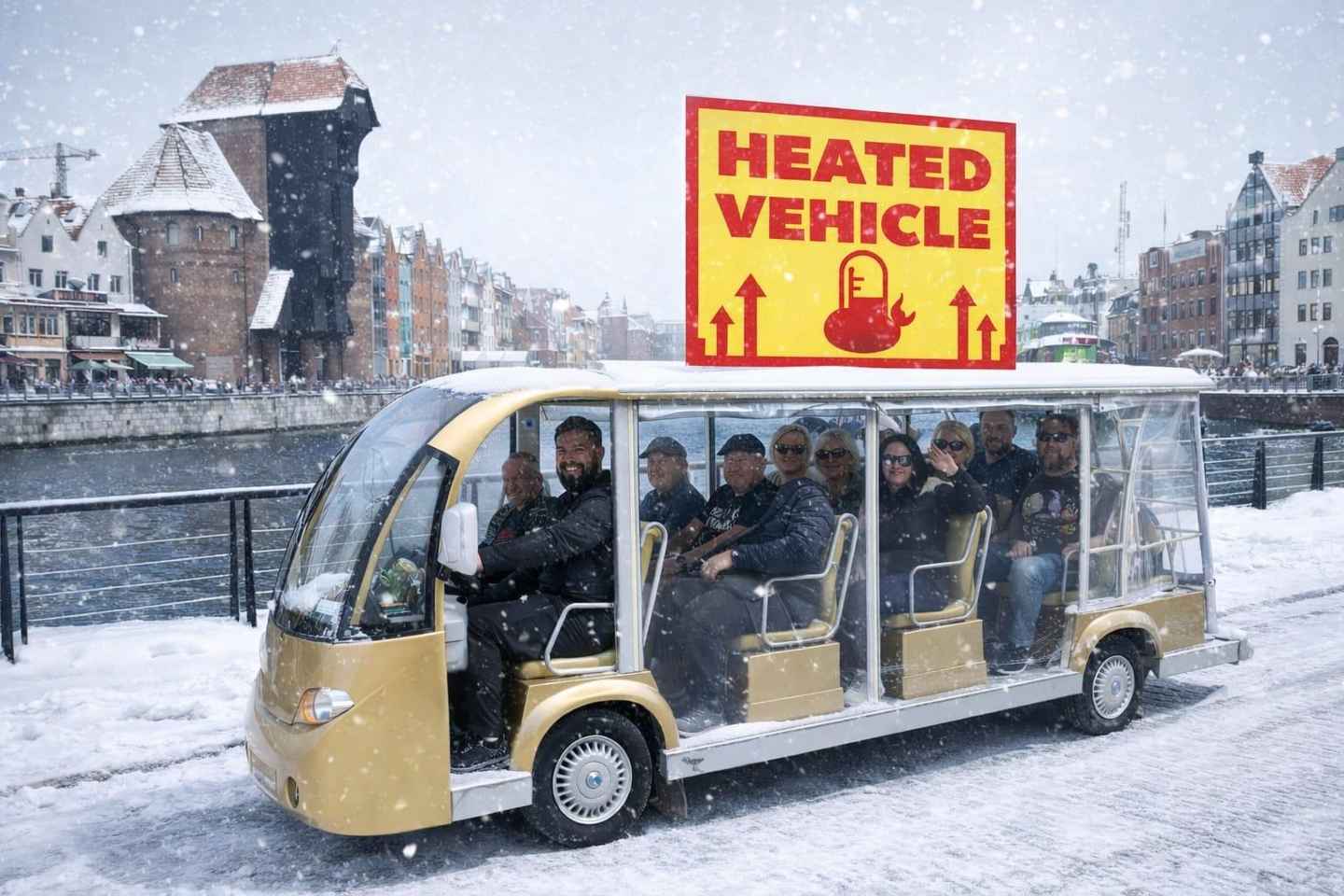 Gdansk: Næturferð með BuggyBus og Áfengi Inniheldur