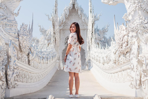 Chiang Mai to Chiang Rai Famous Temples Journey with Buffet Chiang Rai White,Blue,Black Temple+Buffet and Hotel Pick Up