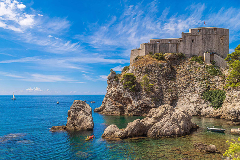 Dubrovnik: Complete rondleiding door de oude stad met optionele ophaalservice in de havenGedeelde tour in het Spaans