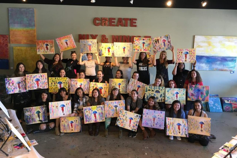 San Mateo: Paint & Sip Experience for Large Groups