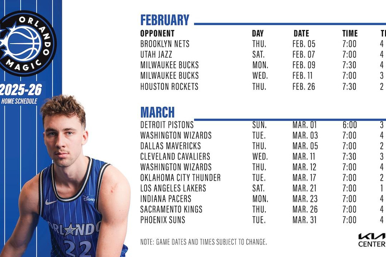 Orlando: Orlando Magic NBA Basketball Tickets Ultimate Seating (Lower Level) - Preseason Game