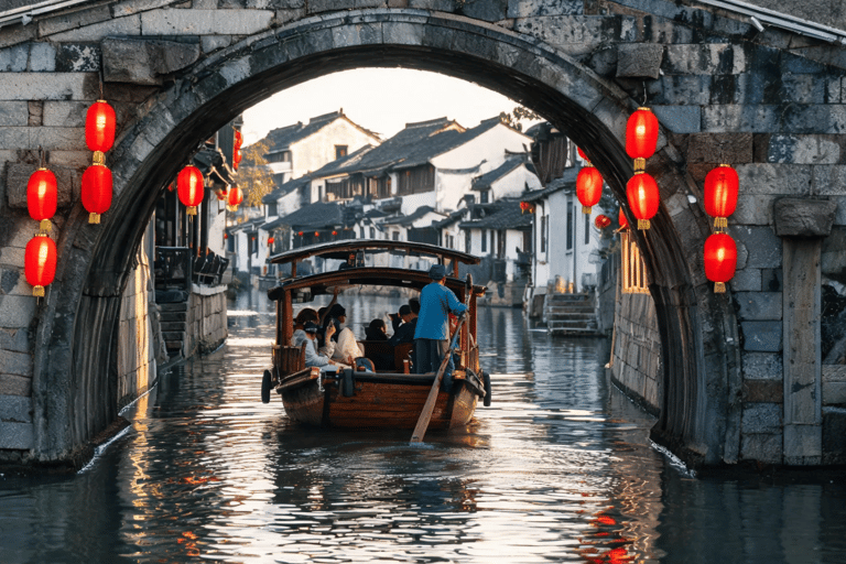 From Shanghai: Zhujiajiao Water Town Day Trip with Boat Ride