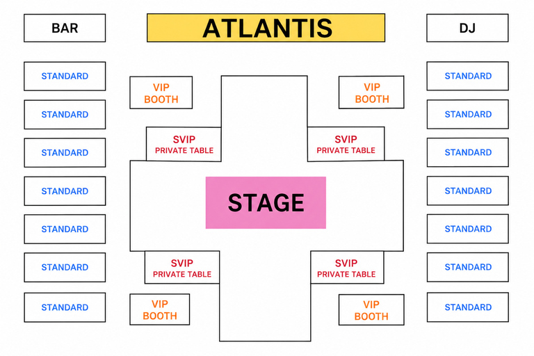 Pattaya Atlantis Show | Buffet Dinner | Free Transfer Oriental Atlantis VIP Table for 1-6 | Free Hotel Transfer