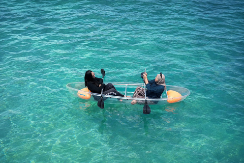 From Nipah Beach: Clear Canoe, SUP & Water Bike +Drone Shot Paddleboard with Drone Photos & Videos