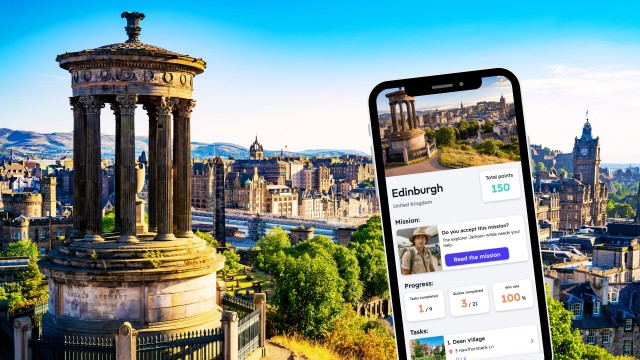 Visit Edinburgh City Exploration Game and Tour on your Phone in Edinburgh