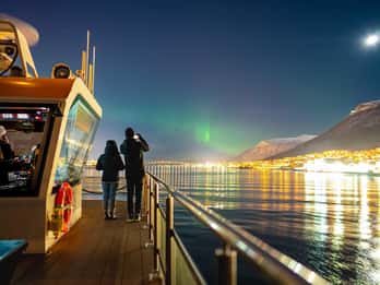 Northern lights dinner cruise on a hybrid catamaran