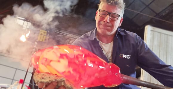 Glasbläsershow Besuch der Murano-Glasfabrik & Showroom OMG