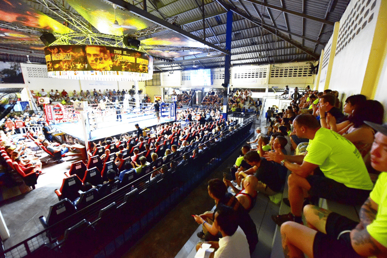 Phuket: Patong Boxing Stadium Muay Thai Match TicketStadium Seat with T-Shirt