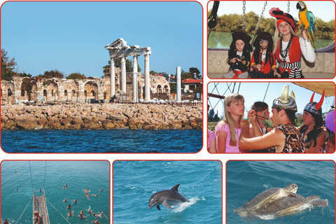 Side: Pirate Boat to Dolphin Island for Families with Kids