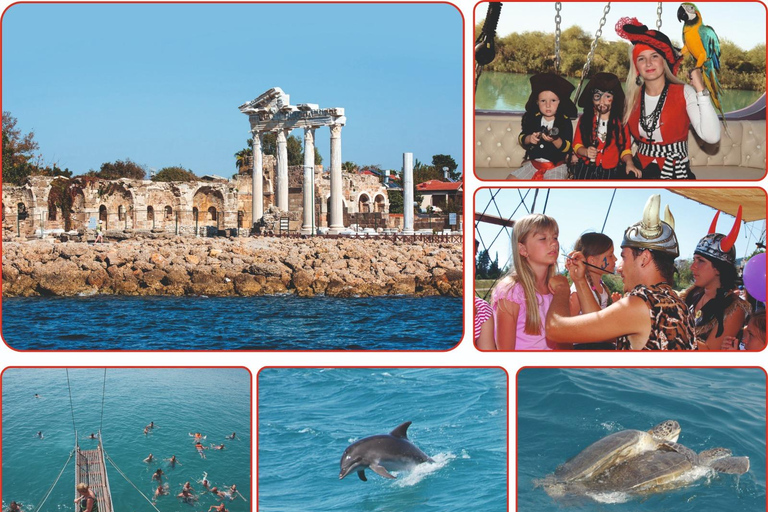 Side: Pirate Boat to Dolphin Island for Families with Kids