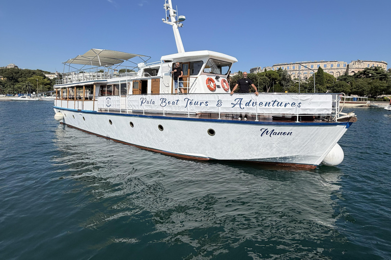 Pula: Red Island, Brijuni & Rovinj Full-Day Boat Cruise