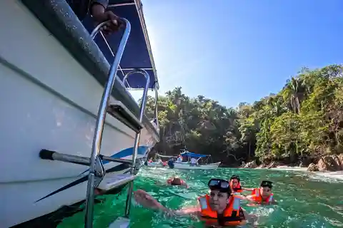 Puerto Vallarta : Plage de Majahuitas, parc de plongée avec tuba et d'aventure