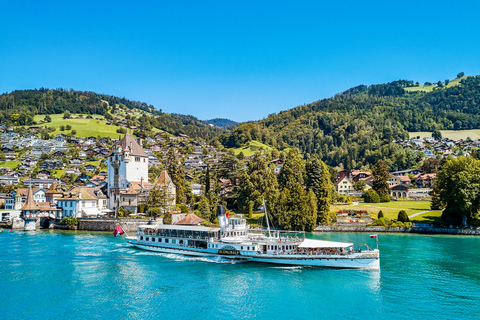 Interlaken: Boat Day Pass on Lake Thun and Lake Brienz2nd Class Half Fare