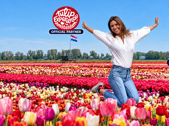 Ámsterdam: tour por campos de tulipanes + Tulip Experience con regreso flexible
