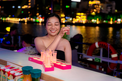 Da Nang: Han River Dinner Cruise with Private Table Options Upper-Deck Dinner — River & City Views