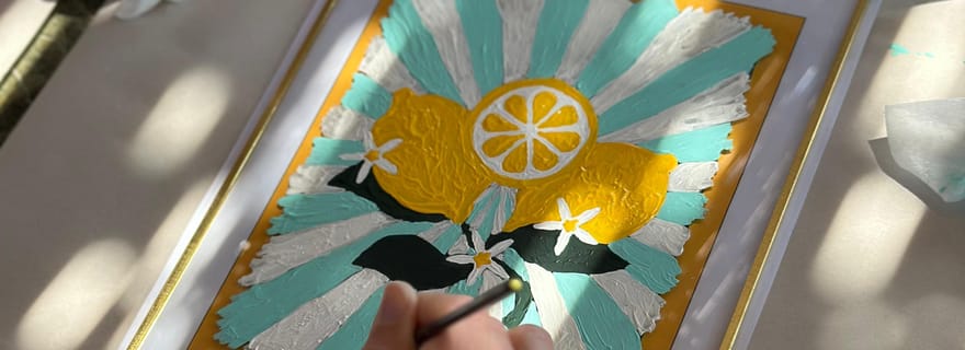 Antalya : Atelier de peinture sur verre avec thé turc