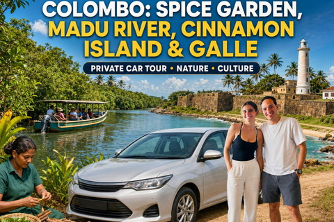 Colombo: Spice Garden Madu River, Cinnamon Island & Galle