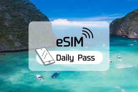 Thailand: eSim Roaming mobiel datadagabonnement (3-30 dagen)Dagelijks 1 GB /3 dagen