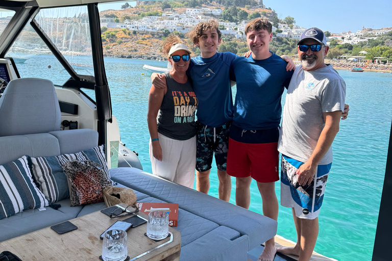 Rhodes: Private Yacht Cruise to Lindos with Meze & Drinks