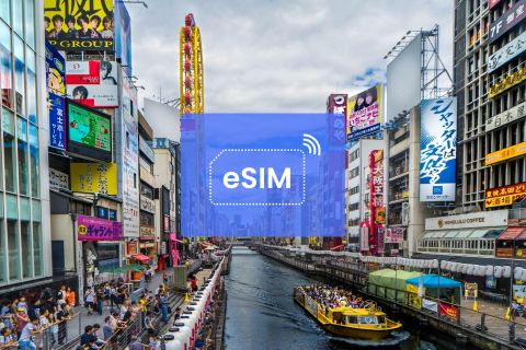 Osaka: piano dati mobile in roaming eSIM Giappone/Asia