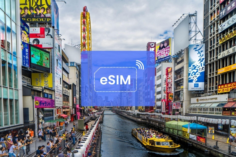 Osaka: Japan/Azië eSIM Roaming mobiel data-abonnement1 GB/7 dagen: 22 Aziatische landen
