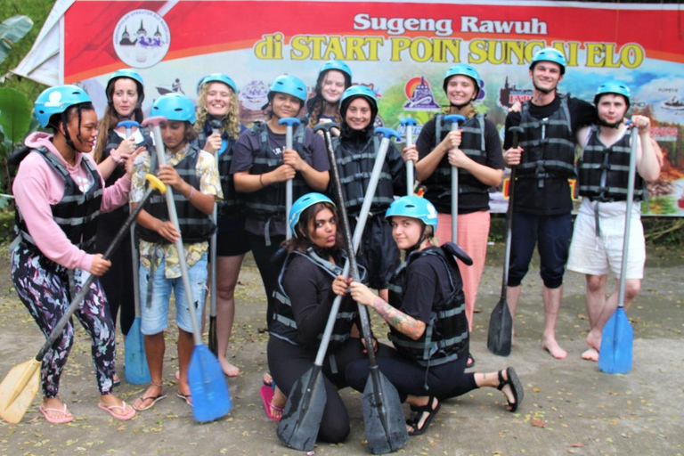 Yogyakarta wildwaterraften en Merapi vulkaan jeep tour