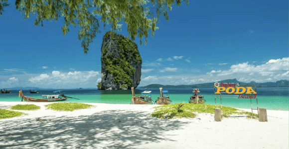 Krabi: 4 Islands Day Trip by Longtail Boat or Speedboat