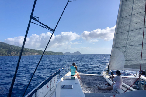 Guadeloupe:half Day on catamaran les Saintes, terre de haut