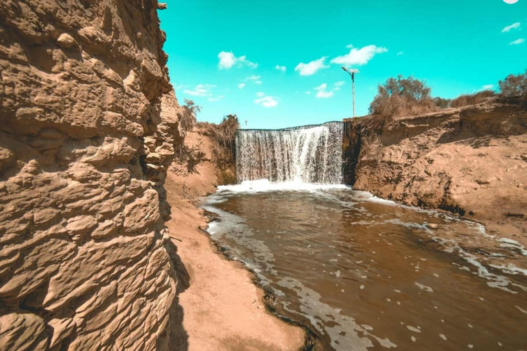 From Cairo: 4x4 Desert Safari, Waterfalls & Magic Lake Shared Tour: Wadi El Rayan, Magic Lake & Lake Qarun, Jeep