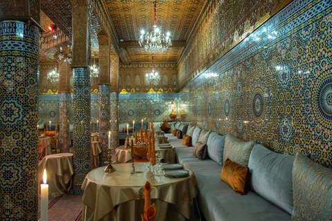 Marrakech: Cena espectáculo en el restaurante Dar EssalamMenú 1