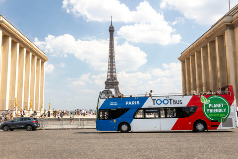 Parijs: Hop-on-hop-off-bustour & Seine Cruise Bundle TourBuspas voor 3 dagen en rondvaart over de Seine van 1 uur