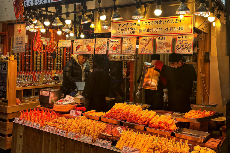 Osaka : Marché de Kuromon et visite culinaire de 2 heures à SennichimaeVisite en petit groupe en anglais