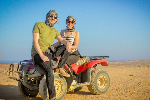 Hurghada Quad & ATV Ride with Camel, Desert Vibes & Sea View Sunset Ride with Stargazing, Camel, Dinner & Show
